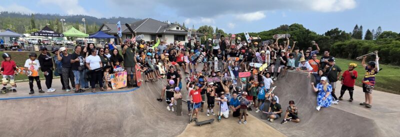 Lana‘i celebrates grand opening of skatepark and blessing of youth center